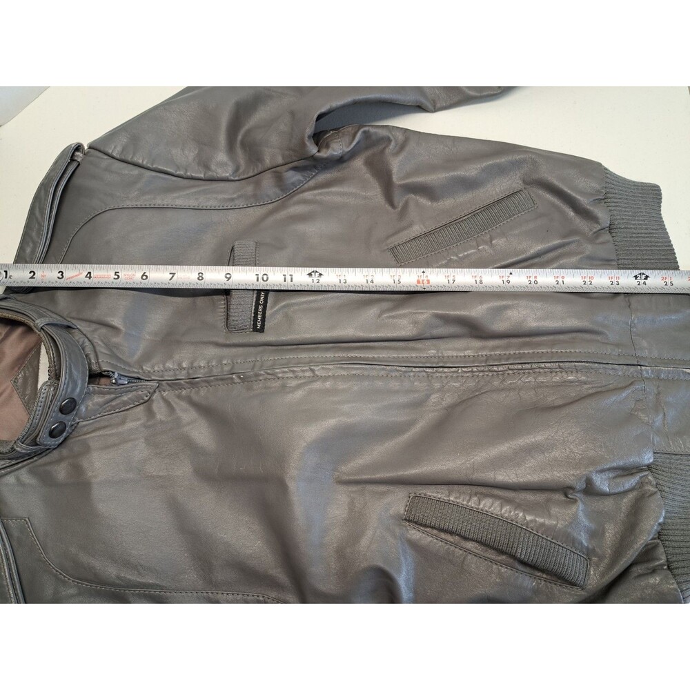 Vintage Members Only Men’s Leather Jacket Size 40 Gray - Picture 7 of 15